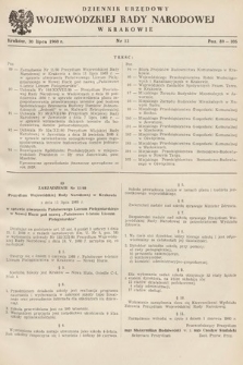 Dziennik Urzędowy Wojewódzkiej Rady Narodowej w Krakowie. 1960, nr 13