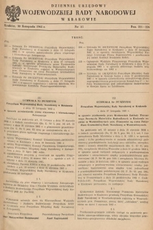 Dziennik Urzędowy Wojewódzkiej Rady Narodowej w Krakowie. 1961, nr 15