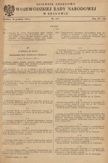Dziennik Urzędowy Wojewódzkiej Rady Narodowej w Krakowie. 1961, nr 16
