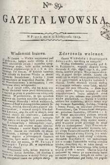 Gazeta Lwowska. 1813, nr 89