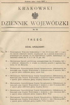 Krakowski Dziennik Wojewódzki. 1937, nr 10