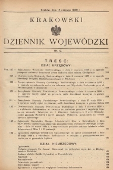 Krakowski Dziennik Wojewódzki. 1938, nr 12