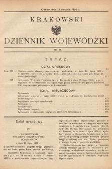 Krakowski Dziennik Wojewódzki. 1938, nr 16