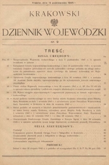 Krakowski Dziennik Wojewódzki. 1945, nr 9