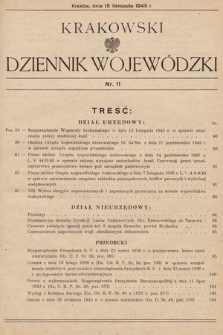 Krakowski Dziennik Wojewódzki. 1945, nr 11
