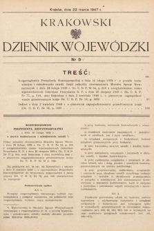Krakowski Dziennik Wojewódzki. 1947, nr 9
