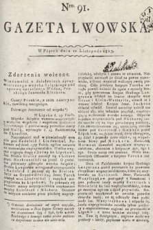 Gazeta Lwowska. 1813, nr 91