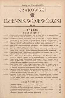 Krakowski Dziennik Wojewódzki. 1948, nr 18