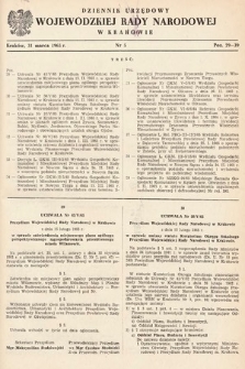 Dziennik Urzędowy Wojewódzkiej Rady Narodowej w Krakowie. 1965, nr 5