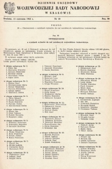 Dziennik Urzędowy Wojewódzkiej Rady Narodowej w Krakowie. 1965, nr 10