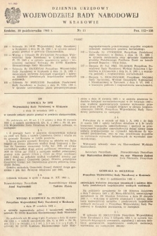 Dziennik Urzędowy Wojewódzkiej Rady Narodowej w Krakowie. 1965, nr 15