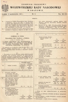 Dziennik Urzędowy Wojewódzkiej Rady Narodowej w Krakowie. 1966, nr 11