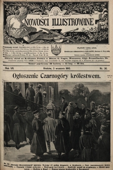 Nowości Illustrowane. 1910, nr 36