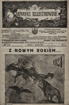 Nowości Illustrowane. 1921, nr 1