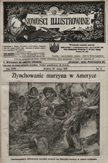 Nowości Illustrowane. 1921, nr 7