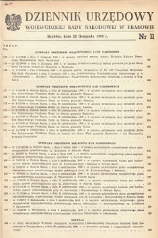 Dziennik Urzędowy Wojewódzkiej Rady Narodowej w Krakowie. 1969, nr 11