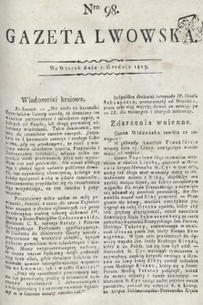Gazeta Lwowska. 1813, nr 98