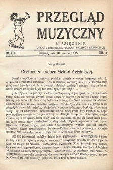 Przegląd Muzyczny. 1927, nr 3
