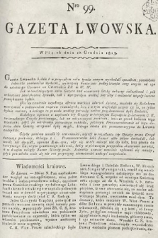 Gazeta Lwowska. 1813, nr 99