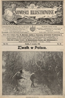 Nowości Illustrowane. 1915, nr 37