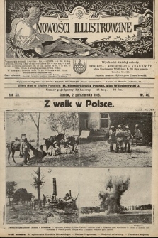 Nowości Illustrowane. 1915, nr 40