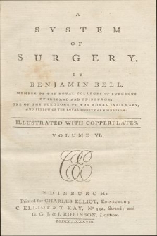 A System Of Surgery. T. VI