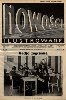 Nowości Ilustrowane. 1925, nr 39