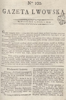 Gazeta Lwowska. 1813, nr 102