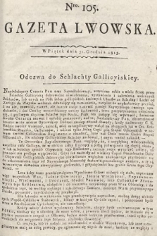 Gazeta Lwowska. 1813, nr 105