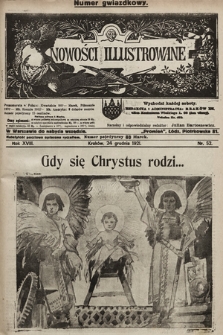 Nowości Illustrowane. 1921, nr 52