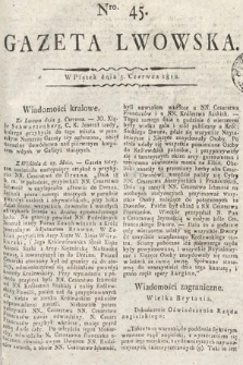 Gazeta Lwowska. 1812, nr 45