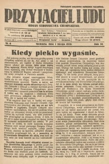 Przyjaciel Ludu : organ Stronnictwa Chłopskiego. 1926, nr 6