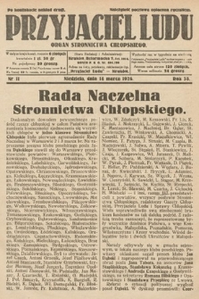 Przyjaciel Ludu : organ Stronnictwa Chłopskiego. 1926, nr 11