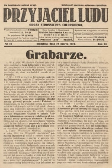 Przyjaciel Ludu : organ Stronnictwa Chłopskiego. 1926, nr 13