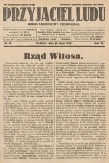 Przyjaciel Ludu : organ Stronnictwa Chłopskiego. 1926, nr 20