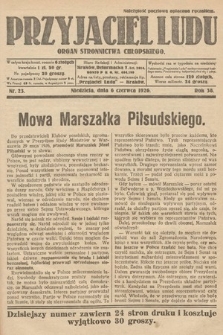 Przyjaciel Ludu : organ Stronnictwa Chłopskiego. 1926, nr 23