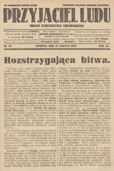 Przyjaciel Ludu : organ Stronnictwa Chłopskiego. 1926, nr 24