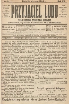 Przyjaciel Ludu : organ Polskiego Stronnictwa Ludowego. 1908, nr 2