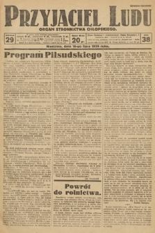 Przyjaciel Ludu : organ Stronnictwa Chłopskiego. 1926, nr 29