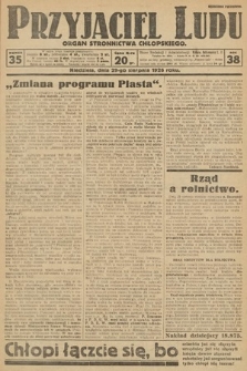 Przyjaciel Ludu : organ Stronnictwa Chłopskiego. 1926, nr 35