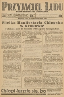 Przyjaciel Ludu : organ Stronnictwa Chłopskiego. 1926, nr 48