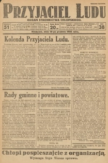 Przyjaciel Ludu : organ Stronnictwa Chłopskiego. 1926, nr 51