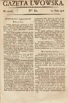 Gazeta Lwowska. 1816, nr 82