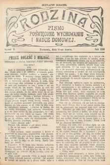 Rodzina : pismo poświęcone wychowaniu i nauce domowej. 1914, nr 6