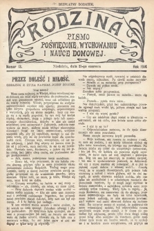 Rodzina : pismo poświęcone wychowaniu i nauce domowej. 1914, nr 13