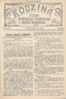 Rodzina : pismo poświęcone wychowaniu i nauce domowej. 1914, nr 15