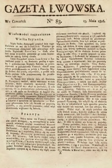 Gazeta Lwowska. 1816, nr 83