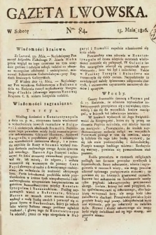 Gazeta Lwowska. 1816, nr 84