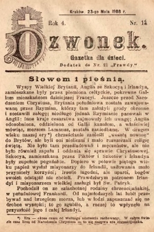 Dzwonek : gazetka dla dzieci. 1908, nr 11