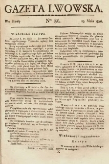 Gazeta Lwowska. 1816, nr 86